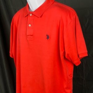 MEN’S U.S. POLO ASSN., LG RED POLO SHIRT